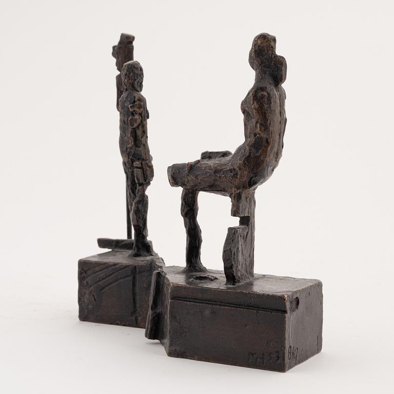 Martin Holmgren, sculpture, bronze, signed and dated -53. Numbered 8/9.