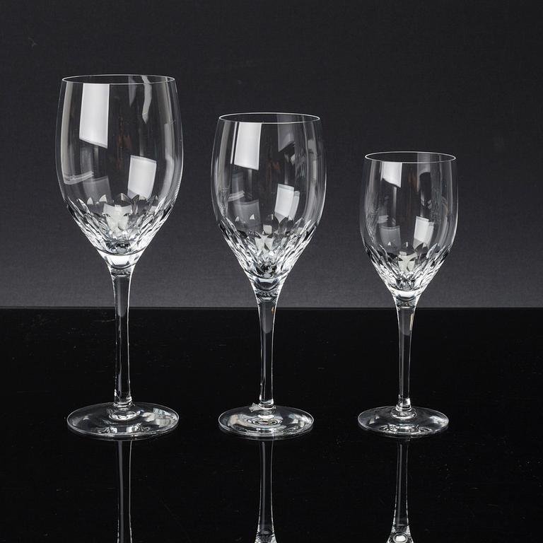 GLASSERVIS, ca 68 delar, "Prelude" Orrefors, 1900-talets senare del,