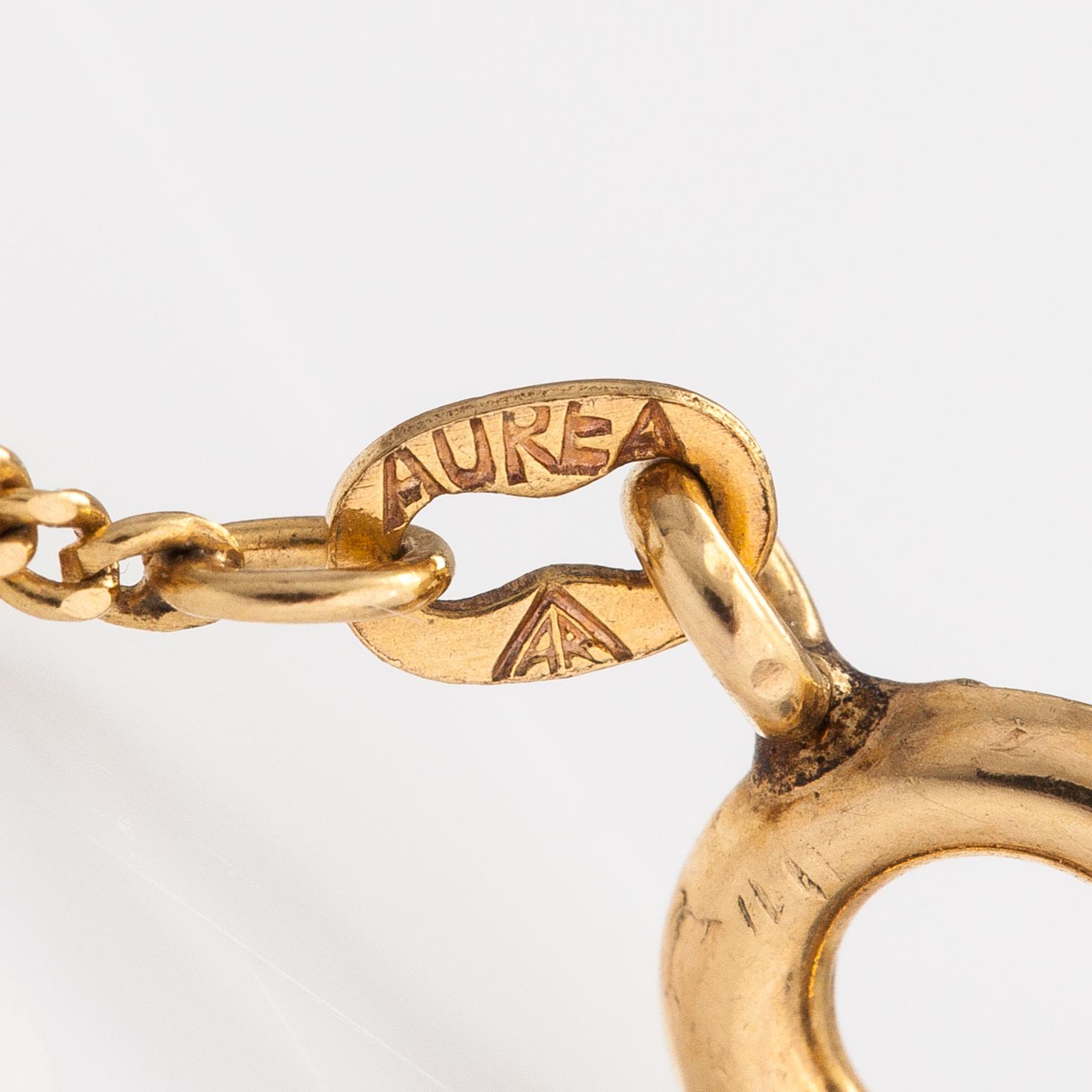 Elis Kauppi, Kaulakoru, 14K kultaa. Kupittaan kulta, Turku.