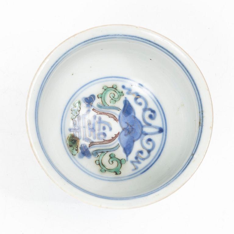 A bowl, a cup and a vase, Japan, Meiji (18668-1912).