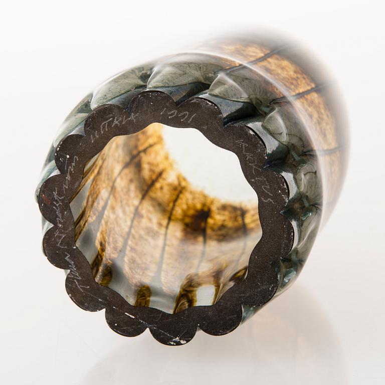 TIINA NORDSTRÖM, a 'Cactus' sculpture signed Tiina Nordström Iittala 1991.