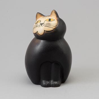 LISA LARSON, figurin, stengods, "Minikatt", K-Studion Gustavsberg.