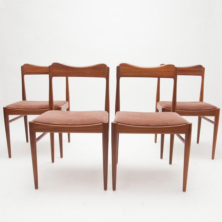 PÖYTÄ ja TUOLEJA, 4 kpl, 1960-70-luku.