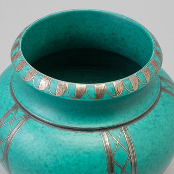WILHELM KÅGE, an 'Argenta' stoneware vase from Gustavsberg, second half of the 20th Century.