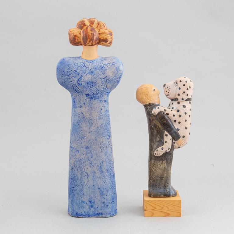 Lisa Larson, four stoneware figurines, for K-Studion, Gustavsberg.