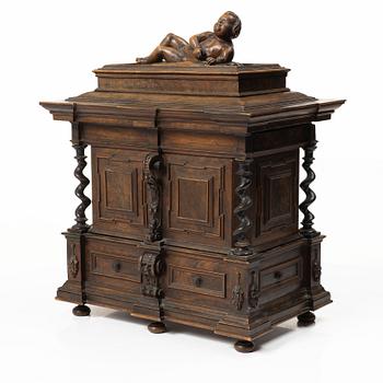 A Baroque style miniature cabinet, 19th century.