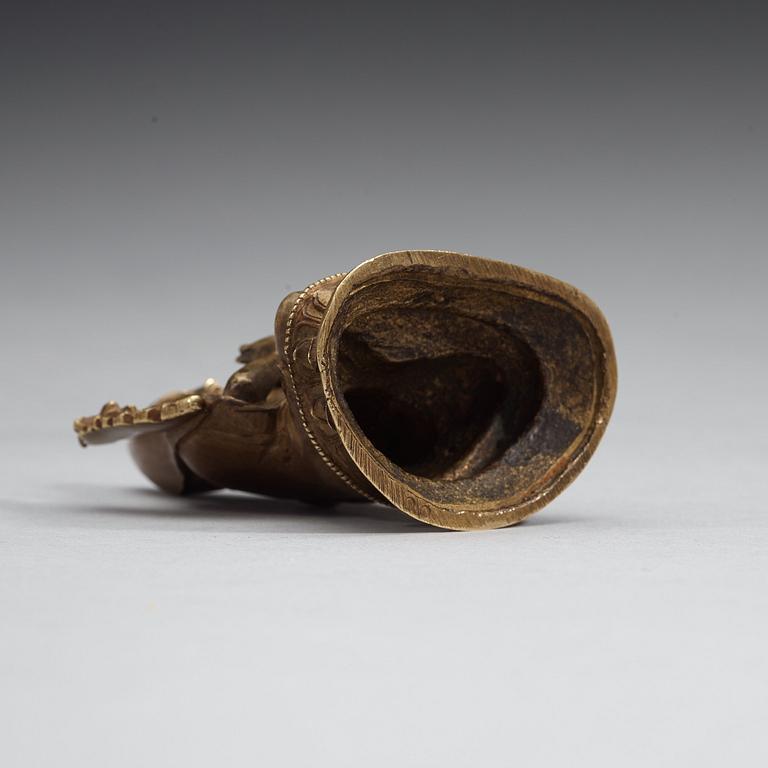 LAMA, brons. Tsong Khapa, Tibet, 1800-tal.