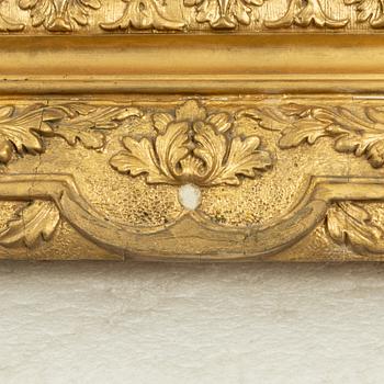 A picture frame, early 20th century, converted into a mirror.