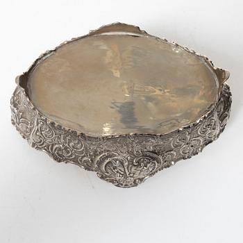 Jardinière, sterling silver, Rococo style, 20th century.