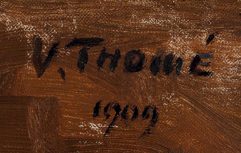 VERNER THOMÉ, STILLEBEN MED TOMATER.