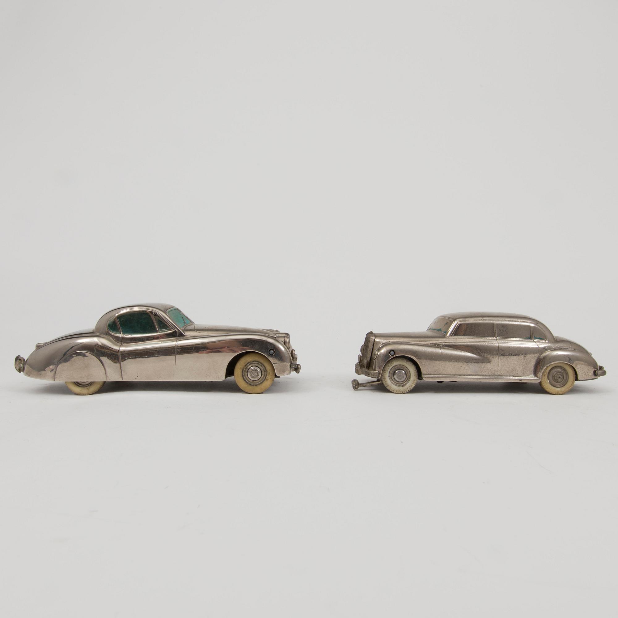 Four Prämeta toy cars Germany 1950s.