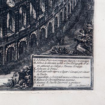 Francesco Piranesi, engraving, print from the 19th/20th century.