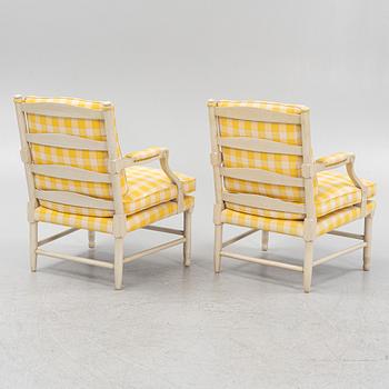 Chairs, a pair, Gripsholm model from the late 20th century.