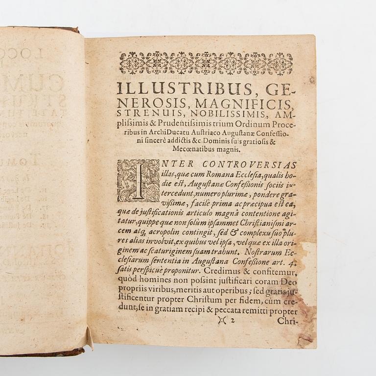 Johann Gerhard, "Locorum Theologicorum...", 9 books in 8 volumes, 1615-22.