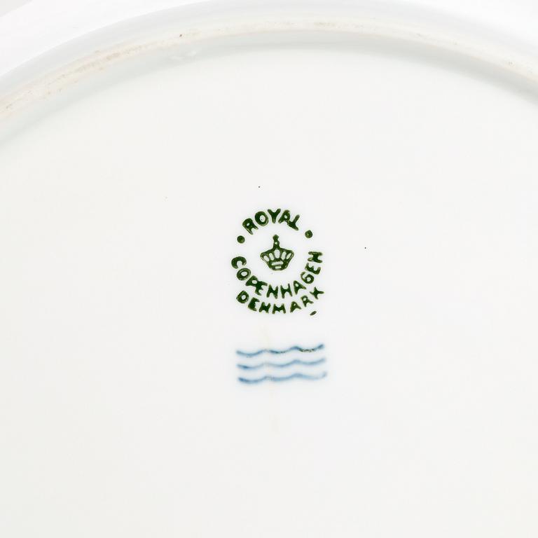 TALLRIKAR, 18 stycken, porslin. Royal Copenhagen, Danmark, 1900-tal.