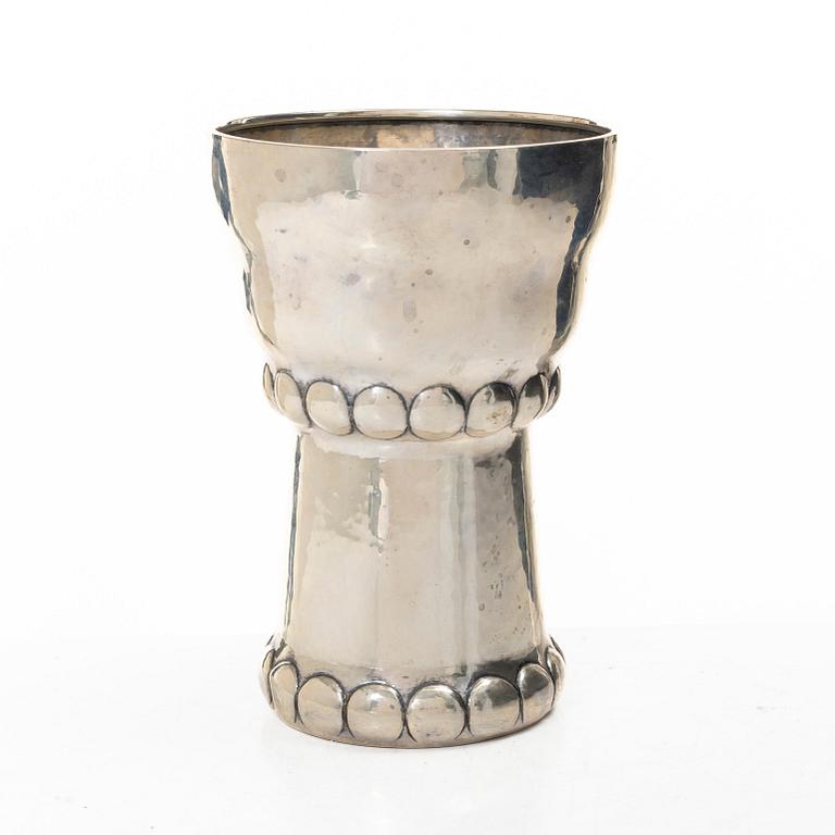 Vase, silver, Art Nouveau, Denmark, 1917.
