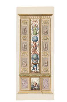 Giovanni Volpato, Six wall sections / pilasters in the Raphael Loggias in the Vatican.