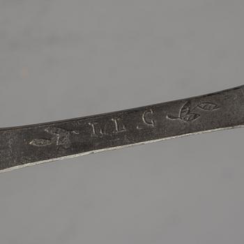 SKEDAR, 17 stycken, tenn, 17/1800-tal.
