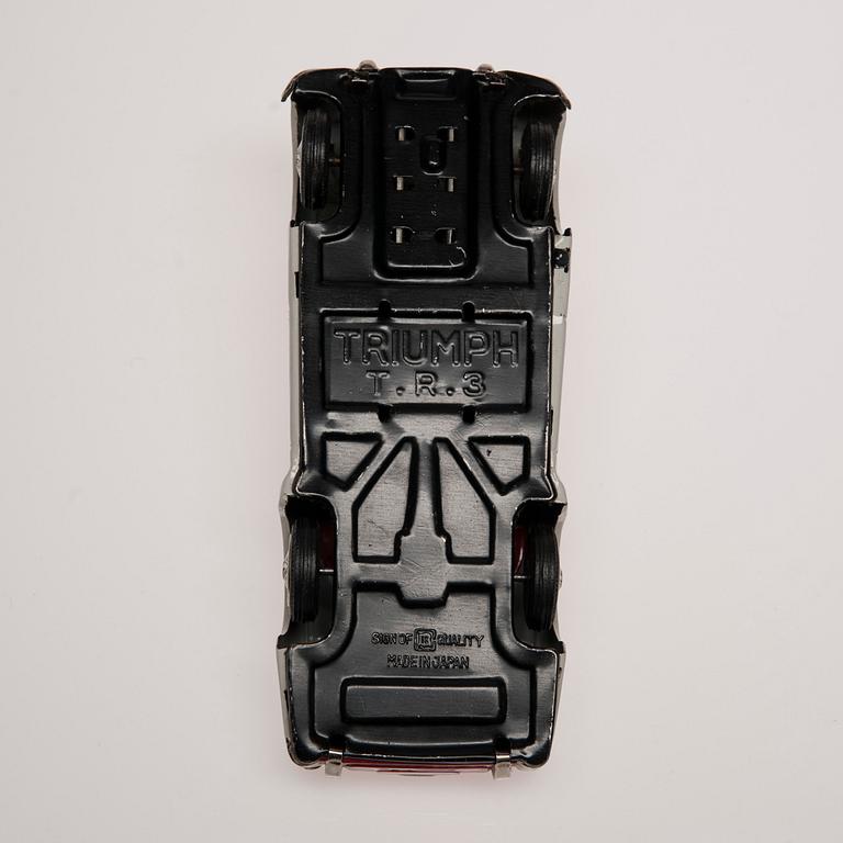 LEKSAKSBILAR, 8 st, plåt, Japan, 1960-tal.