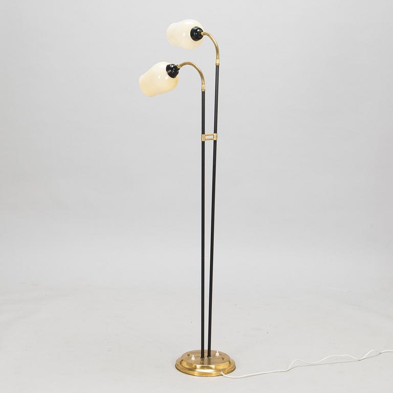 A 1950s two-armed floor lamp, Venhola, Finland.