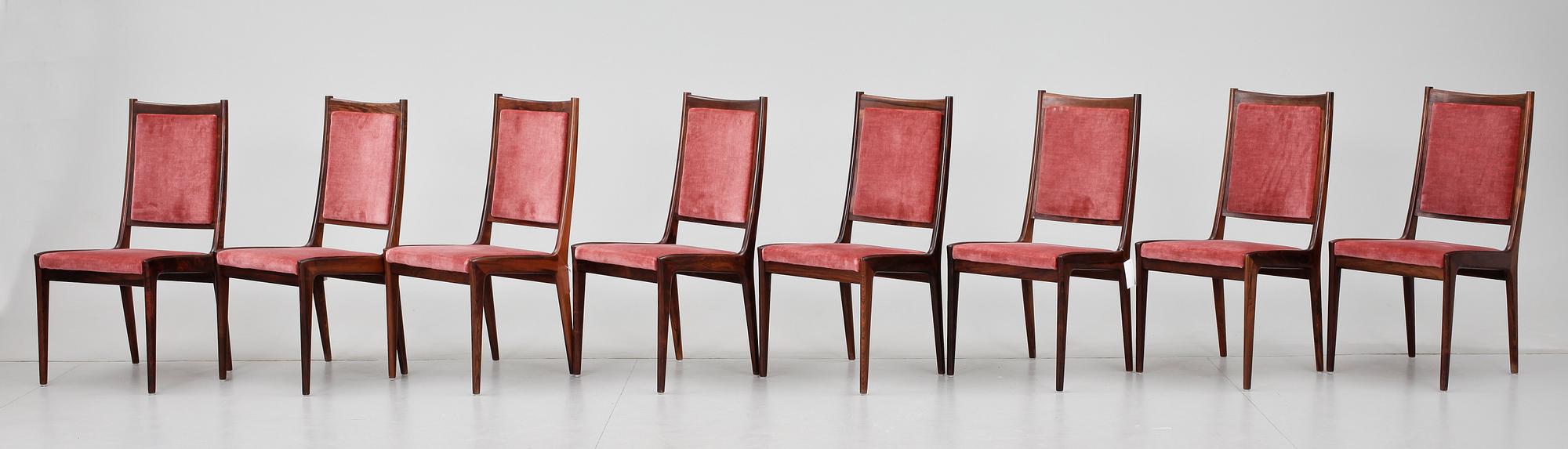 KONFERENSBORD med 9 stolar, bl a Karl Erik Ekselius, 1960-tal.