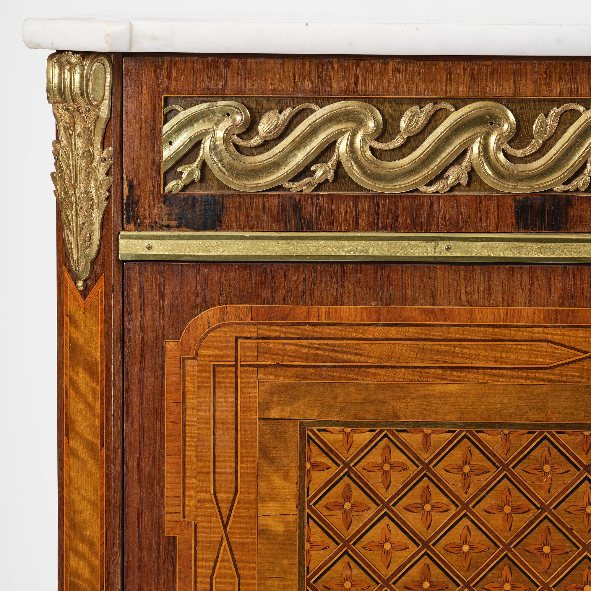 A Gustavian 18th century secretaire by Gottlieb Iwersson, master 1778, not signed.