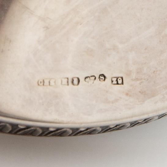 Candelsticks, a pair, silver, Cesons, Gothenburg, 1972-1974.