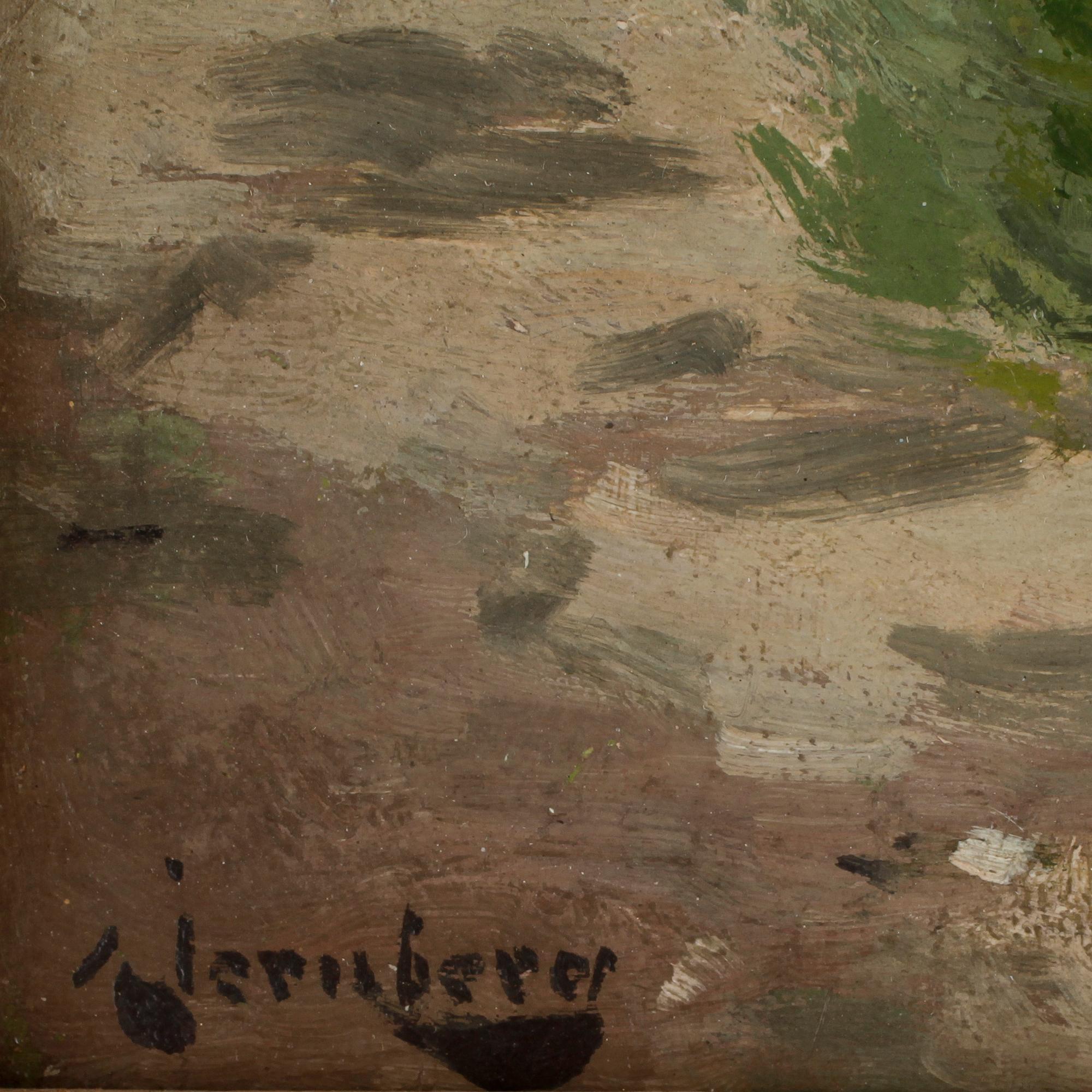 August Jernberg, River landscape.