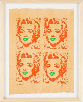 Richard Ryan · RICHARD RYAN, monoprint, signerad. "Nikki Beach 2011"