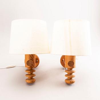 Uno & Östen Kristansson, vägglampor ett par Luxus 1970-tal.