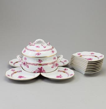 A 78 piece porcelain dinner service from Herend, Hungary, 1970's/80's.