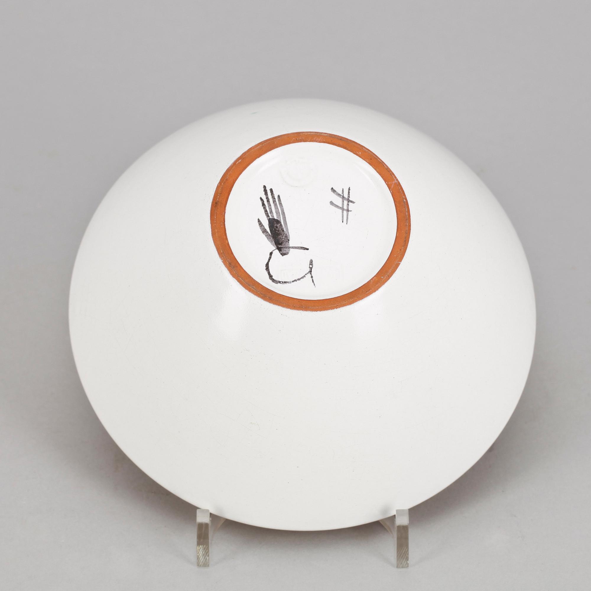 SKÅL, fajans, Stig Lindberg, Gustavsberg, 1950-tal.