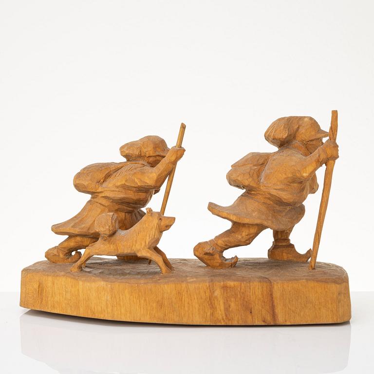 Bengt Jonsson, Wandering Sámi with dog.