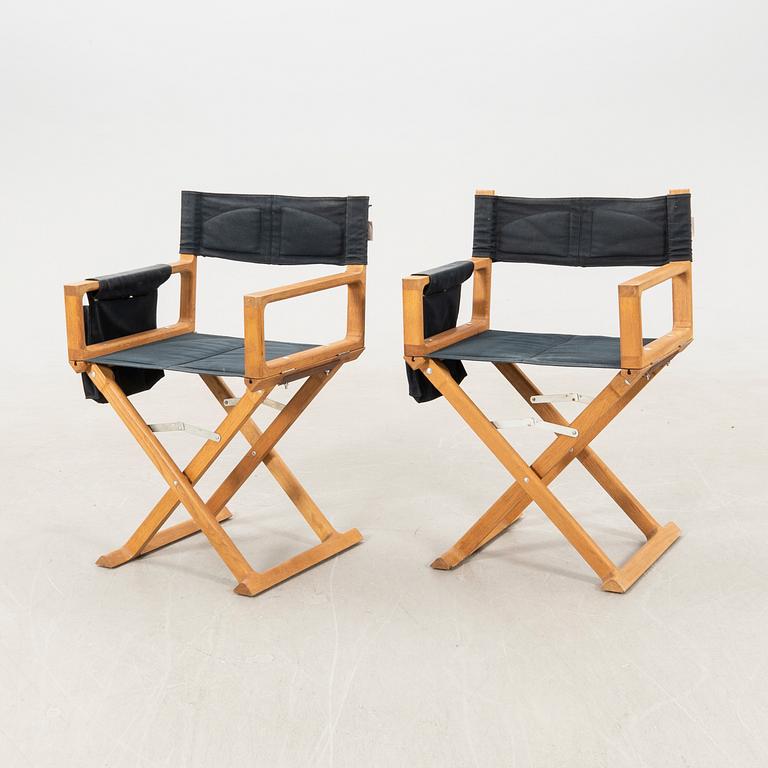 Ewan McGregor director's chairs, a pair for Habitat, 2000s.