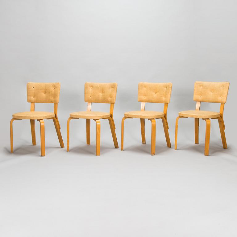 Alvar Aalto, Four mid-20th century '63' chairs for O.Y. Huonekalu- ja Rakennustyötehdas A.B.