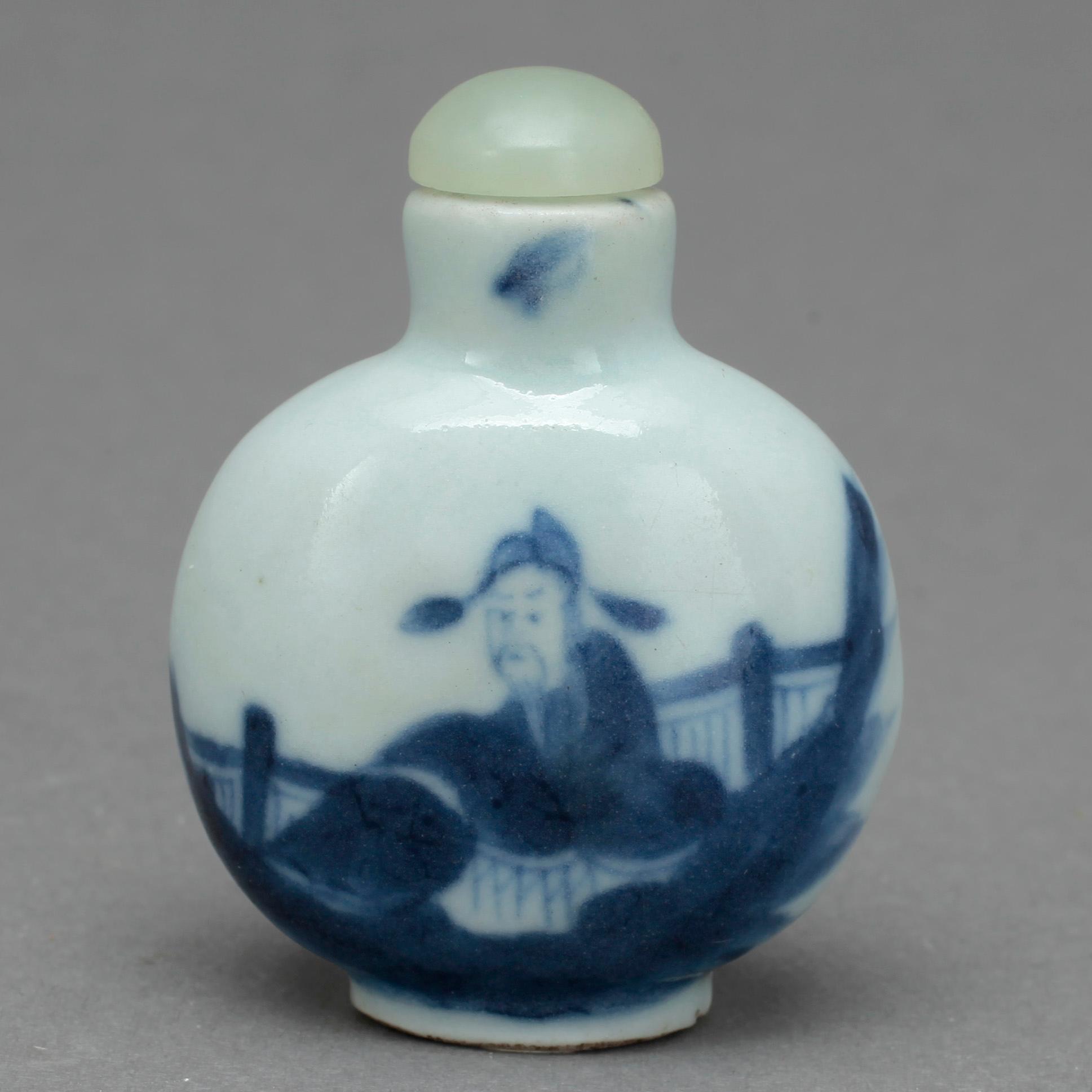 SNUSFLASKA, porslin, Kina 1800-tal.
