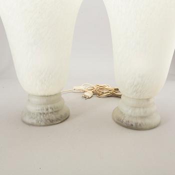 Table lamps a pair of CVV ​​Vianne France late 20th century.