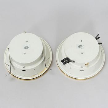 Arne Jacobsen, A pair of 'Munkegaard' ceiling lights for Louis Poulsen, Denmark.