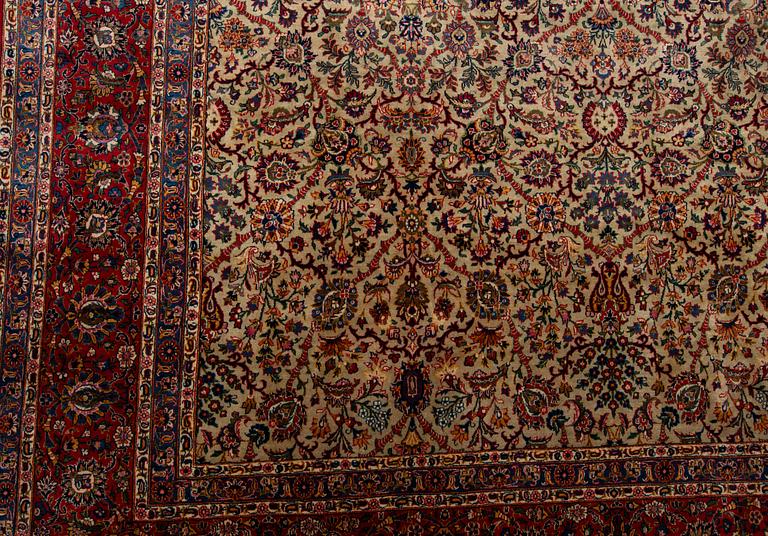 Matta, semiantik Keshan, ca 422 x 321 cm.