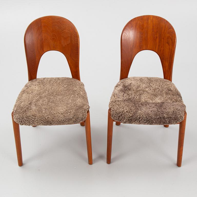 Niels Kofoed, chairs, 6 pieces, Denmark, second half of the 20th century.