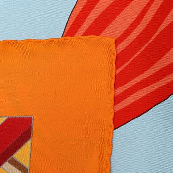 HERMÈS, a 'Charmes des Plages Normandes II' silk scarf.
