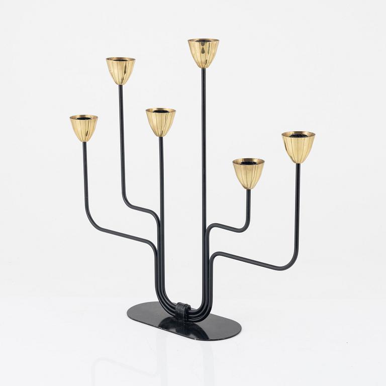 Gunnar Ander, candelabra, Ystad Metall, Sweden mid-20th century.