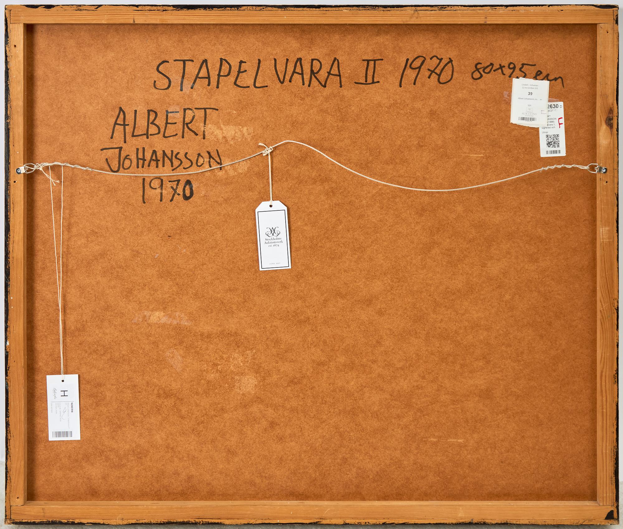 Albert Johansson, "Stapelvara II".