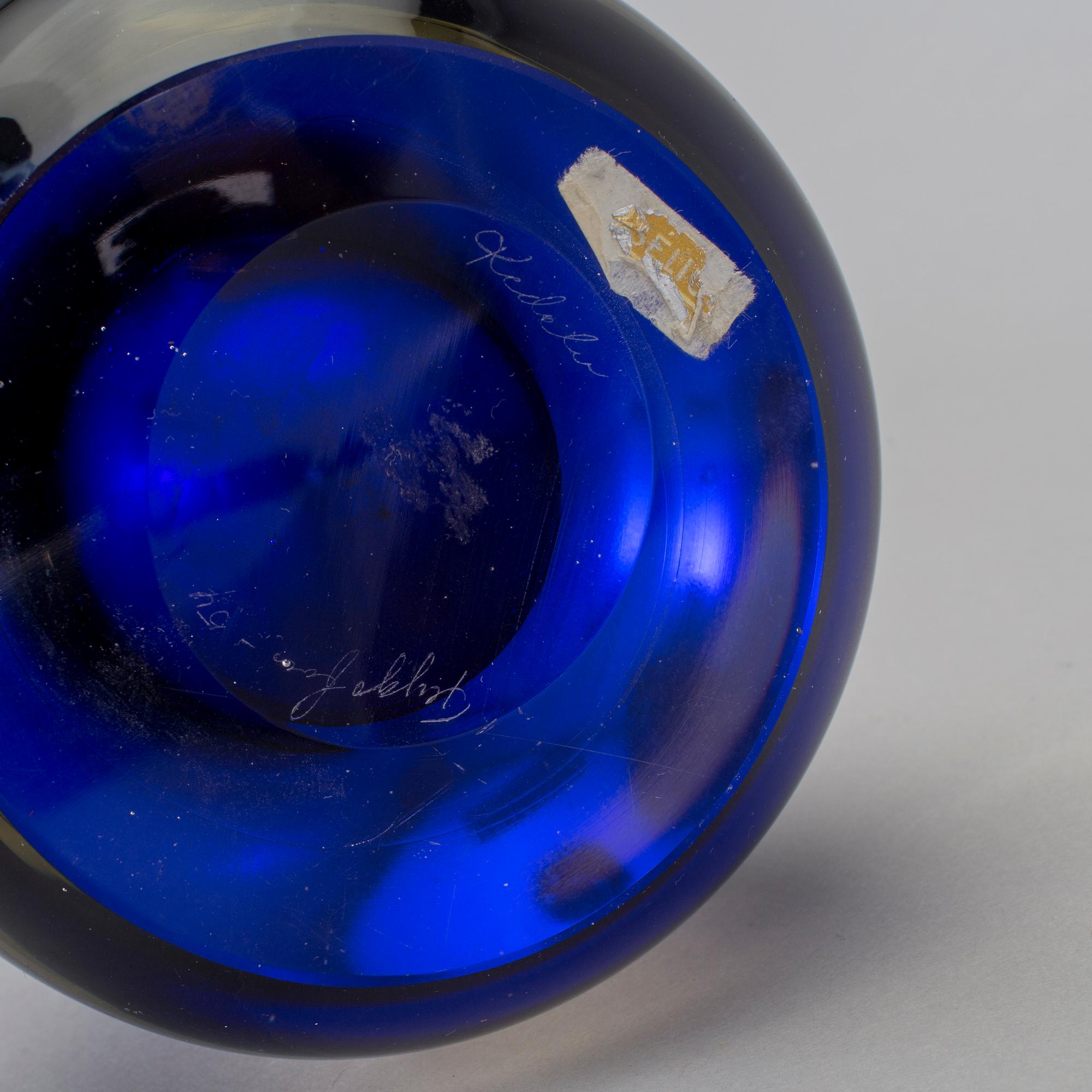 PAUL KEDELV, vas, "Coquille", glas, Flygsfors, 1954.