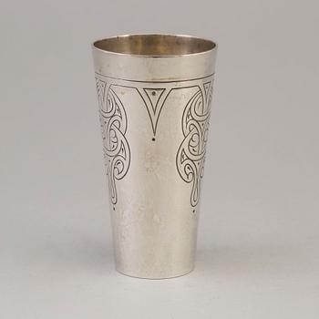 CARL J. S. MØINiCHEN, bägare, silver, jugend, Köpenhamn 1904.