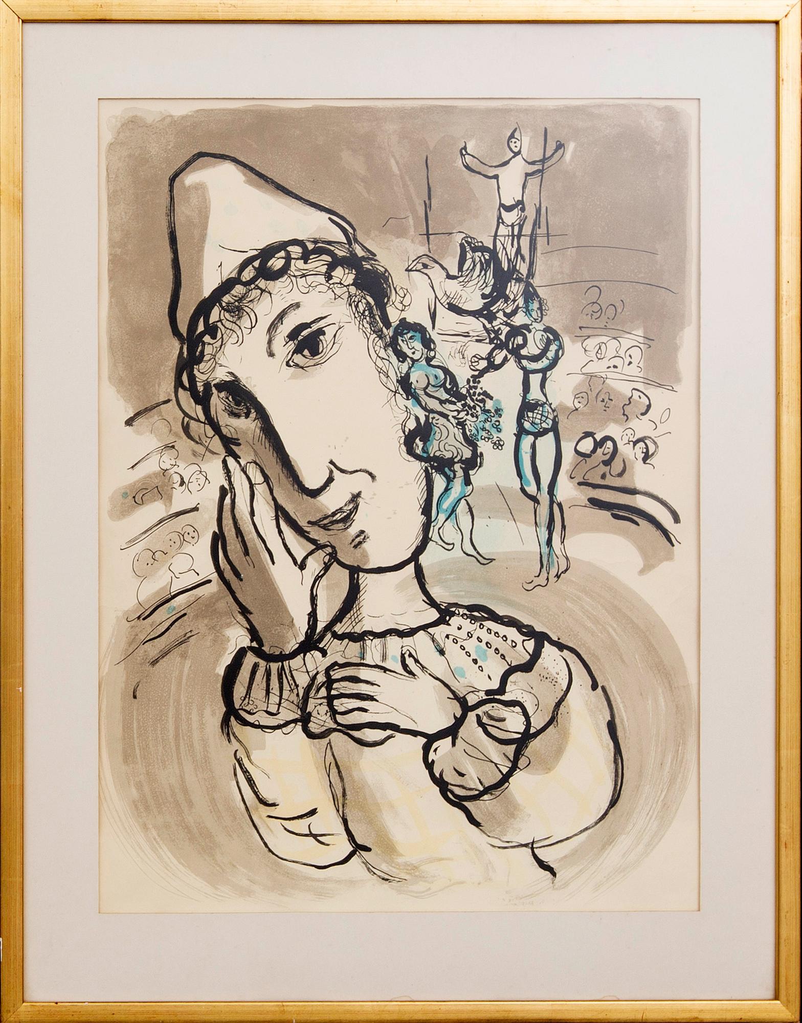 Marc Chagall, färglitografisk affisch.