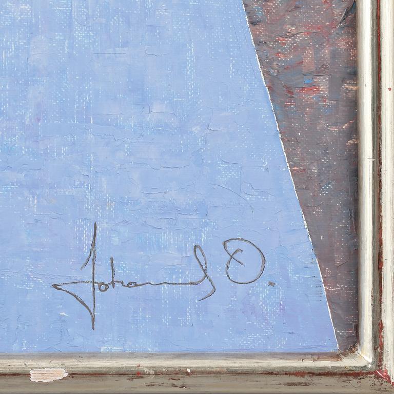 JOHANNES OLSON, olja på duk, signerad.