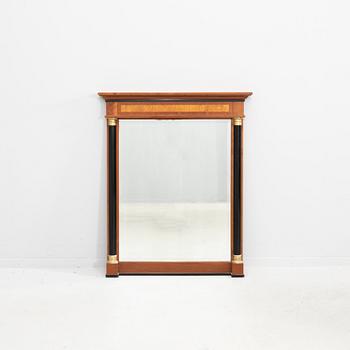 Empire-style mirror and console table, second half of the 20th century.