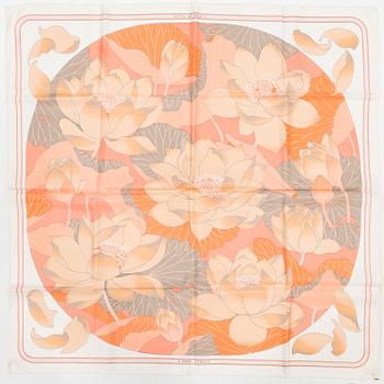HERMÈS, Scarf, "Fleurs De Lotus".