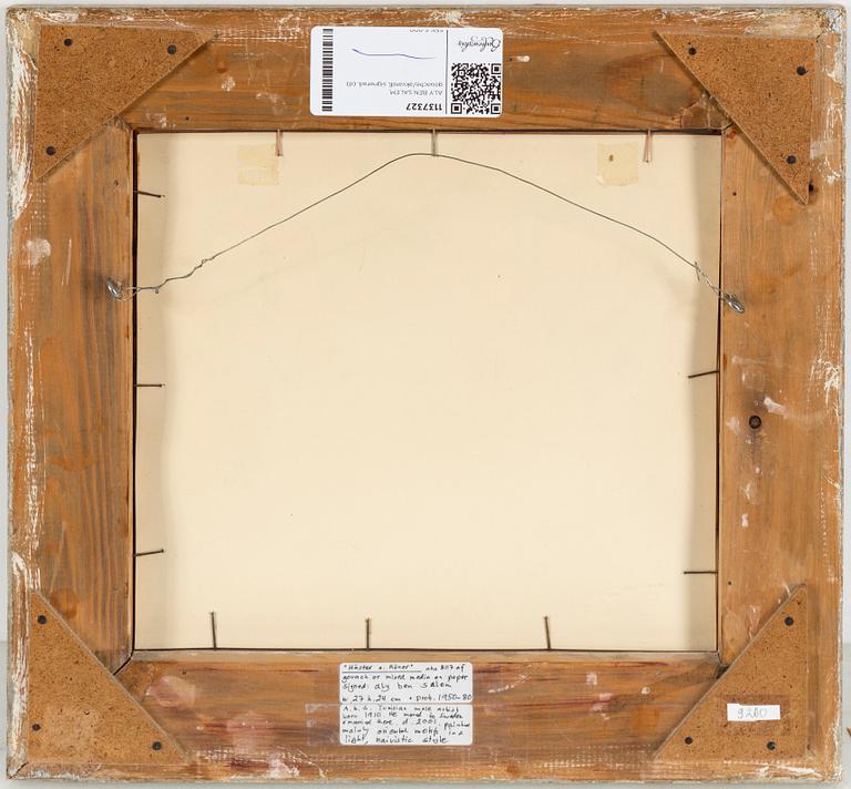 ALY BEN SALEM, gouache/akvarell, signerad.